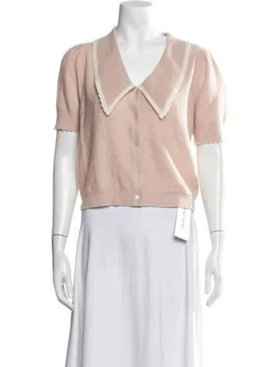 Pre-owned Frame Cashmere Patterned Sweater In Pink