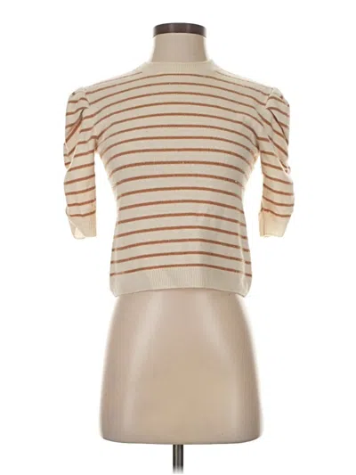 Pre-owned Frame Cashmere Pullover Sweater In Tan
