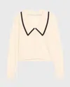 Frame Cashmere Sailor Cardigan In Multi