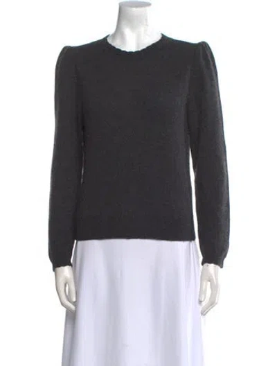Pre-owned Frame Cashmere Scoop Neck Sweater In Gray