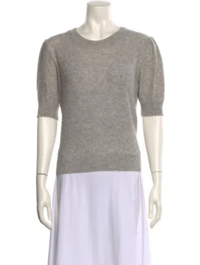 Pre-owned Frame Cashmere Scoop Neck Sweater In Gray