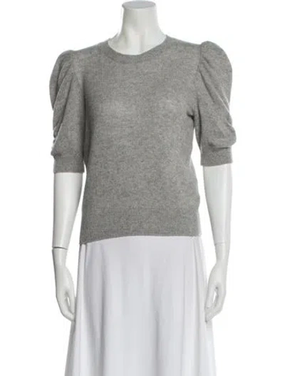 Pre-owned Frame Cashmere Scoop Neck Sweater In Gray