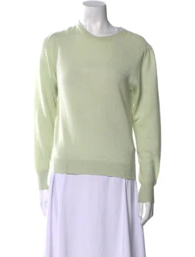 Pre-owned Frame Cashmere Scoop Neck Sweater In Green