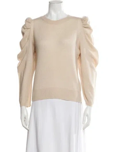 Pre-owned Frame Cashmere Scoop Neck Sweater In Neutral