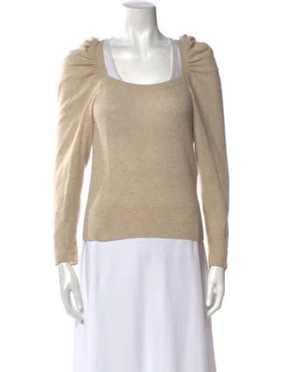 Pre-owned Frame Cashmere Scoop Neck Sweater In Neutral