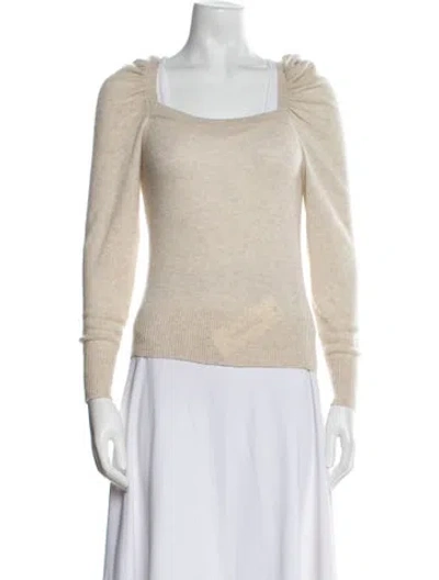Pre-owned Frame Cashmere Scoop Neck Sweater In Neutral