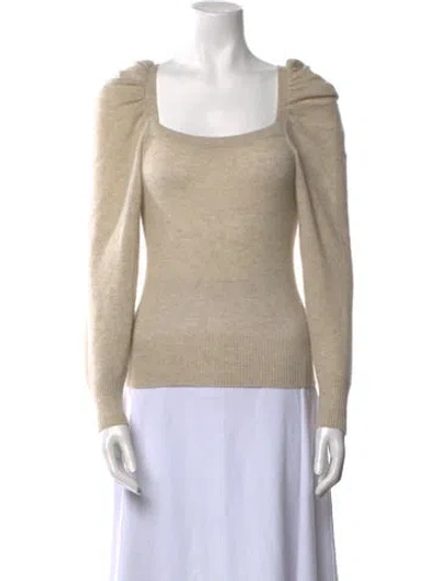 Pre-owned Frame Cashmere Scoop Neck Sweater In Neutral