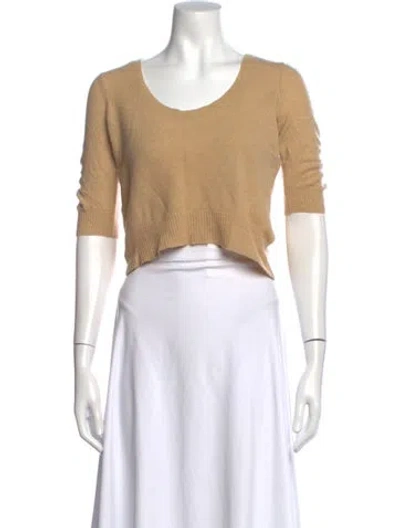 Pre-owned Frame Cashmere Scoop Neck Sweater In Neutrals