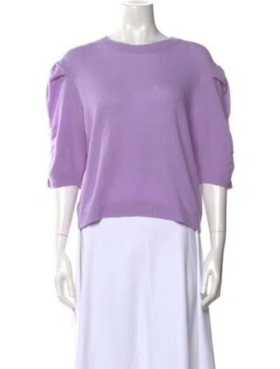 Pre-owned Frame Cashmere Scoop Neck Sweater W/ Tags In Purple