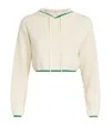 Frame Cashmere-silk Cropped Hoodie