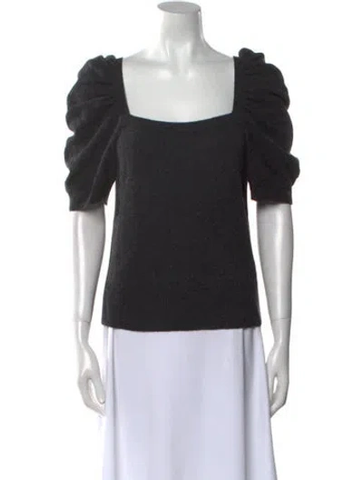 Pre-owned Frame Cashmere Square Neckline Sweater In Gray