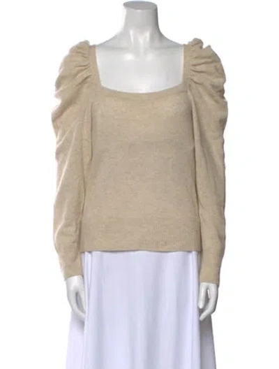 Pre-owned Frame Cashmere Square Neckline Sweater In Neutral