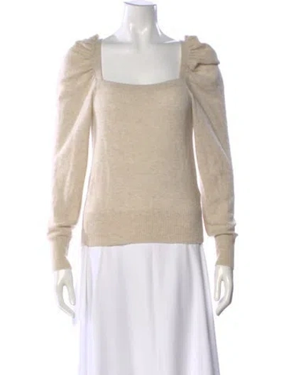 Pre-owned Frame Cashmere Square Neckline Sweater In Neutral