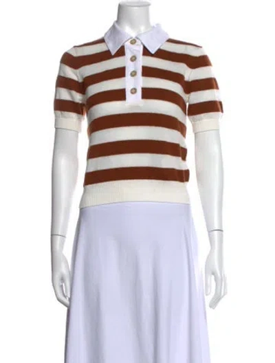 Pre-owned Frame Cashmere Striped Polo In Multi