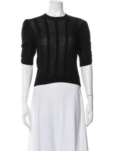 Pre-owned Frame Cashmere Striped Sweater In Black