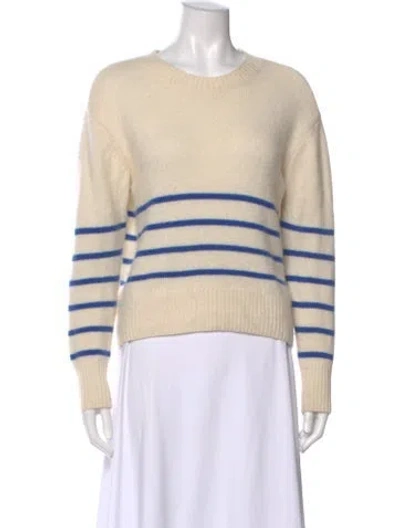 Pre-owned Frame Cashmere Striped Sweater In Blue