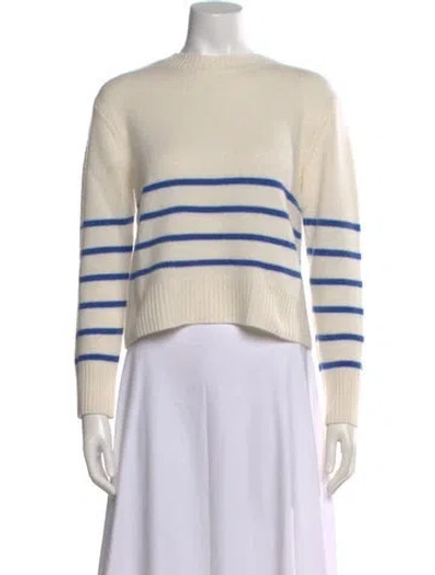 Pre-owned Frame Cashmere Striped Sweater In Blue
