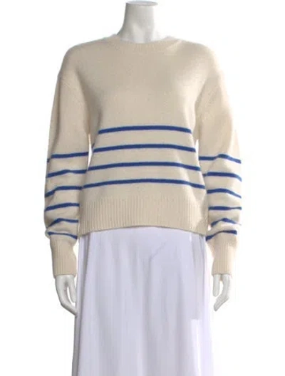 Pre-owned Frame Cashmere Striped Sweater In Blue