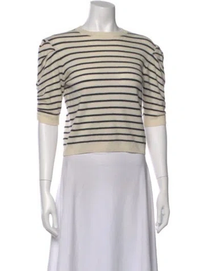 Pre-owned Frame Cashmere Striped Sweater In Neutral