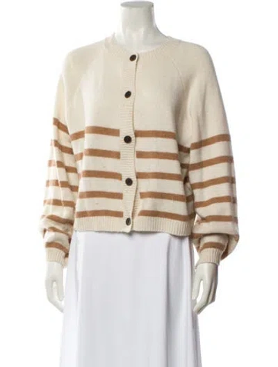 Pre-owned Frame Cashmere Striped Sweater In Neutral
