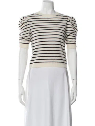 Pre-owned Frame Cashmere Striped Sweater In Neutral