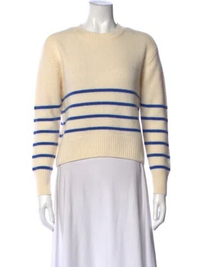 Pre-owned Frame Cashmere Striped Sweater In Neutral