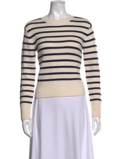 Pre-owned Frame Cashmere Striped Sweater In Neutrals
