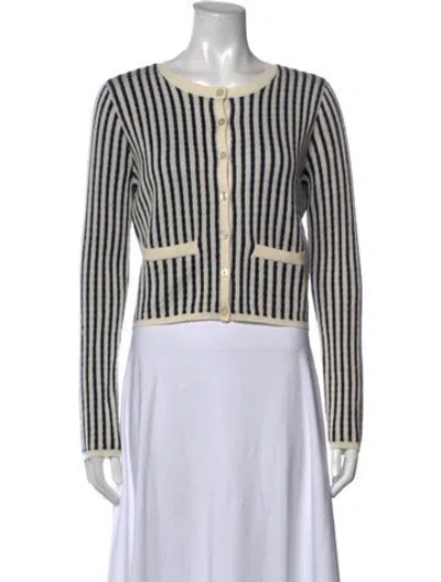Pre-owned Frame Cashmere Striped Sweater In Neutrals