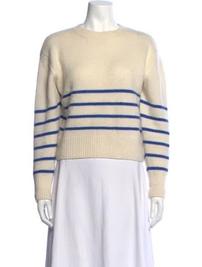 Pre-owned Frame Cashmere Striped Sweater In Neutrals