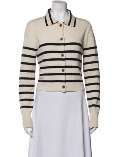 Pre-owned Frame Cashmere Striped Sweater In Neutrals