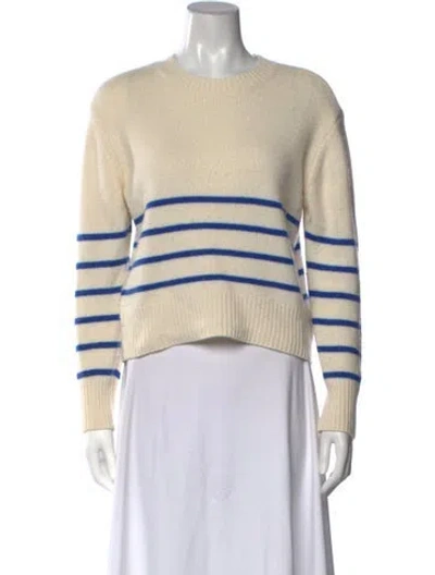 Pre-owned Frame Cashmere Striped Sweater In Neutrals