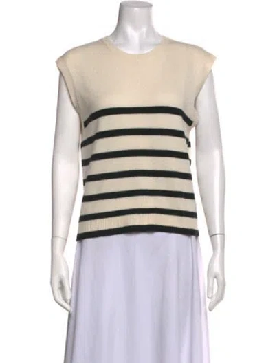 Pre-owned Frame Cashmere Striped Sweater In Neutrals