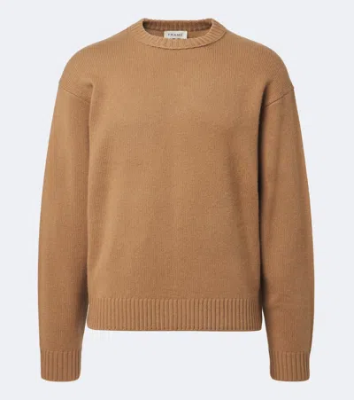 Frame Cashmere Sweater In Beige