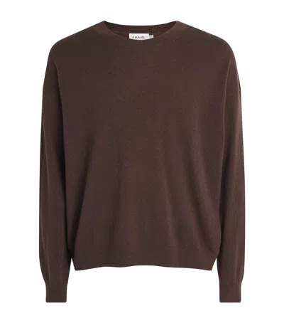 Frame Cashmere Sweater In Brown