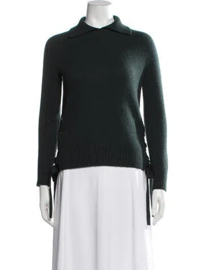 Pre-owned Frame Cashmere Sweater In Green