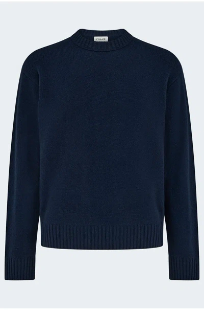 Frame Cashmere Sweater In Navy In Blue