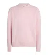 Frame Cashmere Crew-neck Sweater In Pink