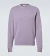 Frame Cashmere Crewneck Sweater In Purple