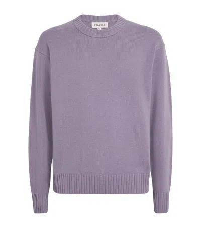 Frame Cashmere Sweater In Purple