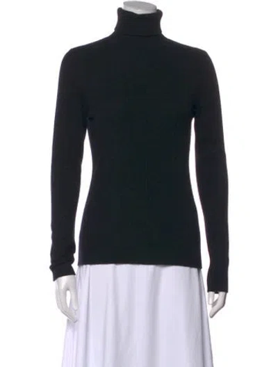 Pre-owned Frame Cashmere Turtleneck Sweater In Black