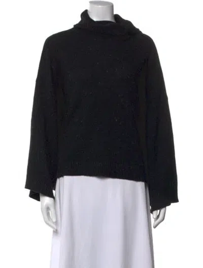 Pre-owned Frame Cashmere Turtleneck Sweater In Black