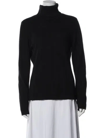 Pre-owned Frame Cashmere Turtleneck Sweater In Black