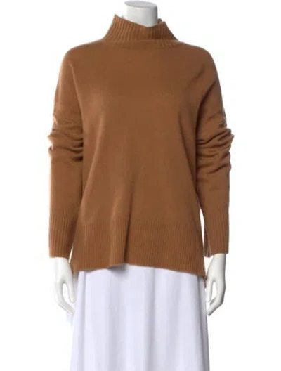 Pre-owned Frame Cashmere Turtleneck Sweater In Brown