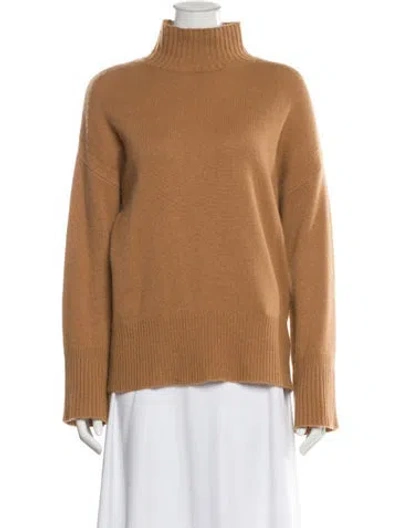 Pre-owned Frame Cashmere Turtleneck Sweater In Brown