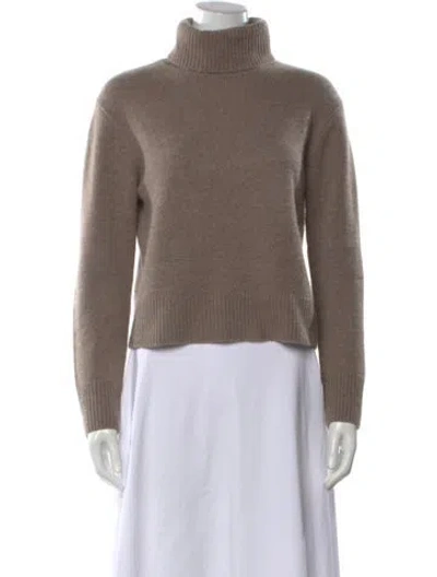 Pre-owned Frame Cashmere Turtleneck Sweater In Brown