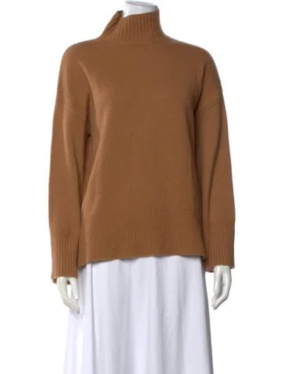 Pre-owned Frame Cashmere Turtleneck Sweater In Brown