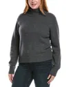 Frame Cashmere Turtleneck Sweater In Gray