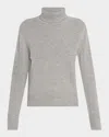 Frame Cashmere Turtleneck Sweater In Gray