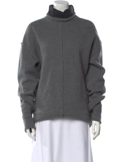 Pre-owned Frame Cashmere Turtleneck Sweater In Gray