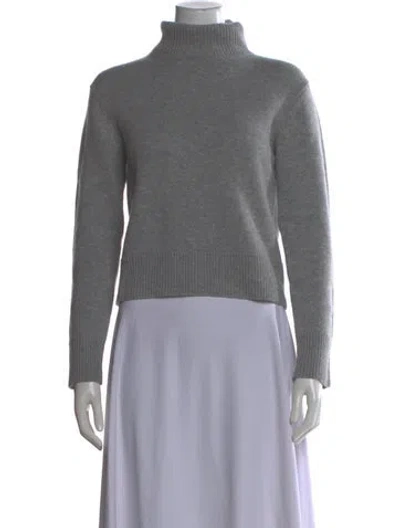 Pre-owned Frame Cashmere Turtleneck Sweater In Gray